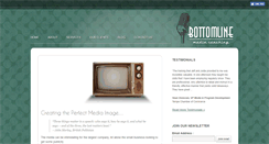 Desktop Screenshot of bottomlinemediacoaching.com